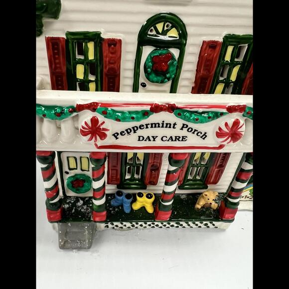 Dept. 56 Snow Village "Peppermint Porch Day Care" - Retired w/Box - Picture 2 of 9